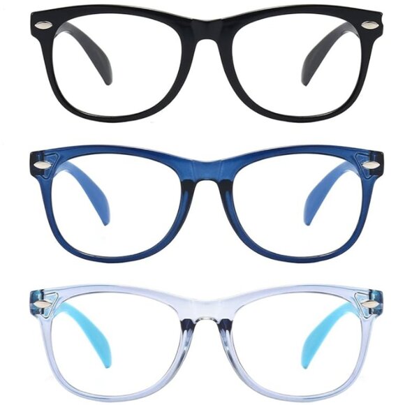 3 Pack Kids Computer Blue Light Blocking Glasses for Girls & Boys - Picture 2 of 5